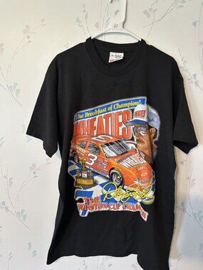 Dale Earnhardt Wheaties Racing Graphic T-Shirt XL Black Competitors View 7 Time
